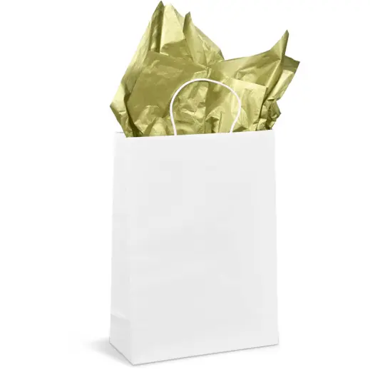 Lustre Tissue Paper - Pack Of 10 Gold Bag Display